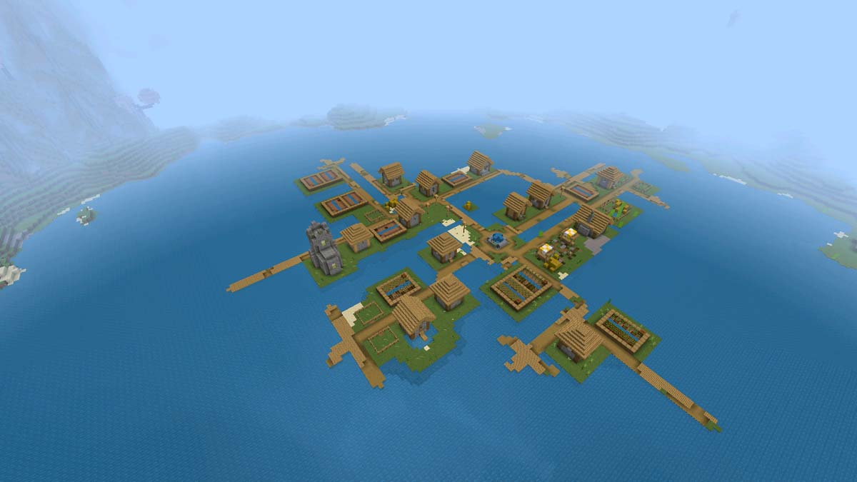 Lake village in Minecraft