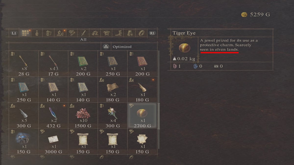 tigers eye description in dragons dogma 2