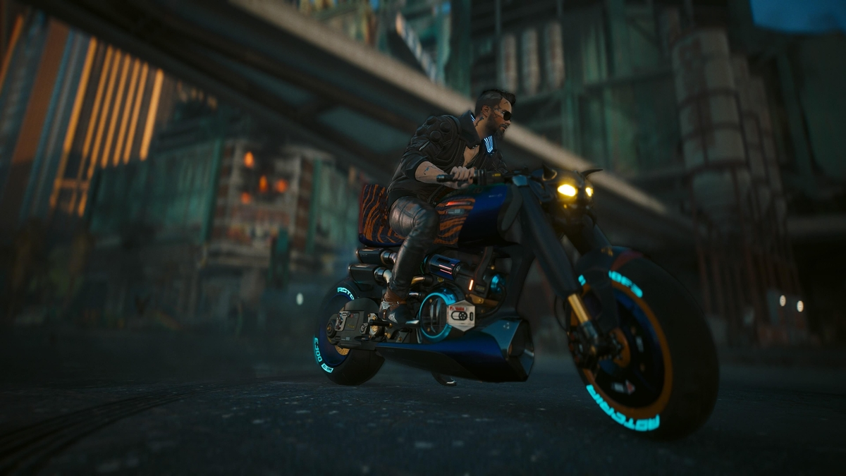 Malina-mobile motorcycle in Cyberpunk 2077.