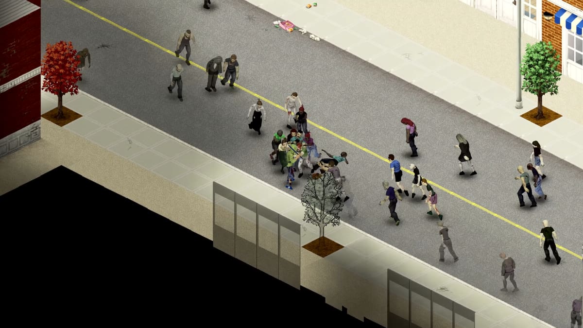 Player being chased by zombies in Project Zombie