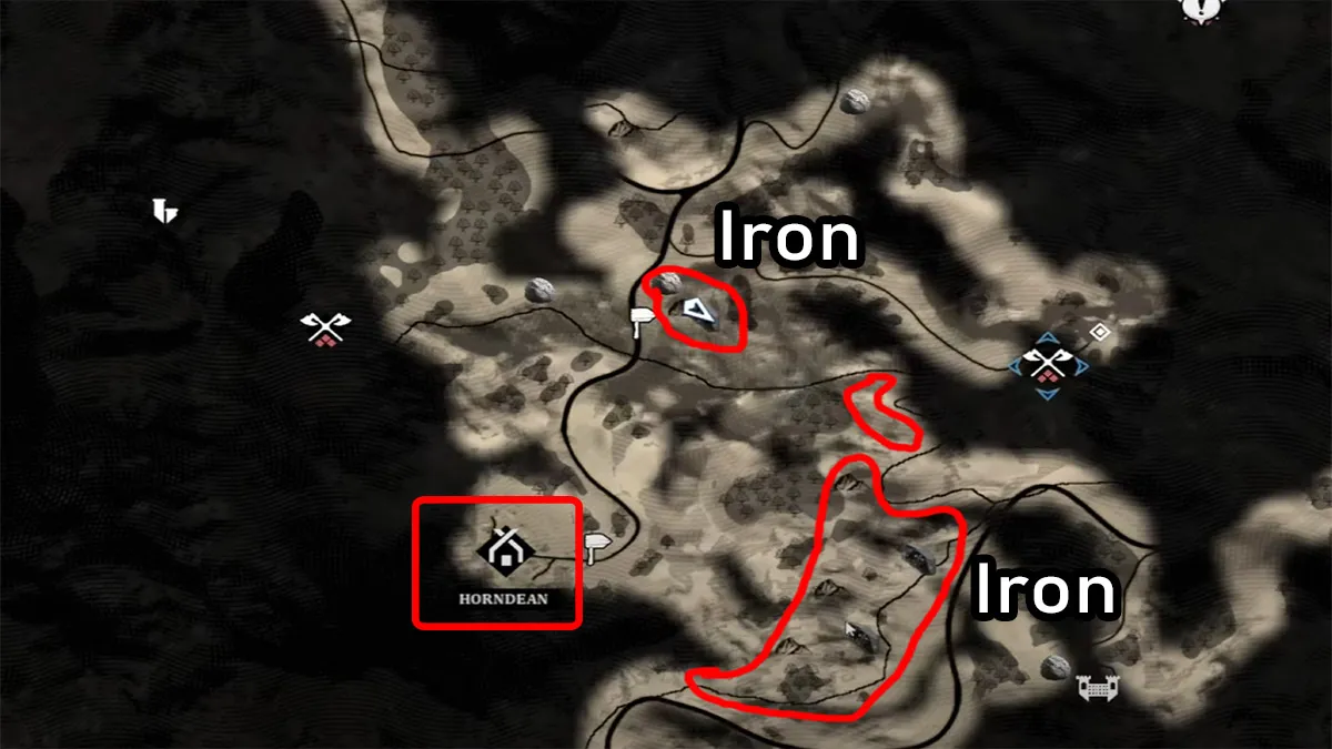 blackridge pool iron locations in bellwright