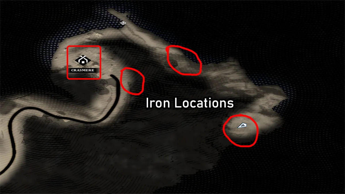 crasmere iron locations in bellwright