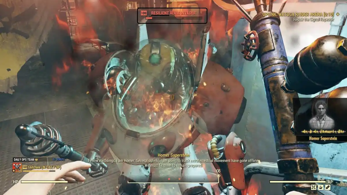 Resilient Alien Invader during a Daily Op.