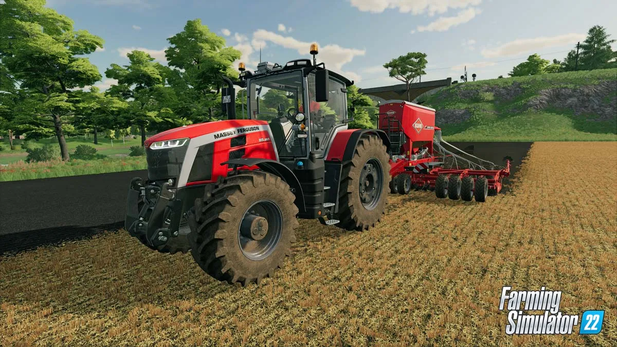 Industrial harvester working in Farming Simulator 22