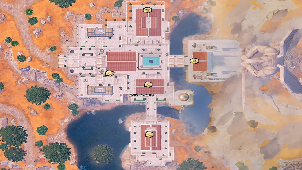 All Olympus Chests Locations in Fortnite – GameSkinny