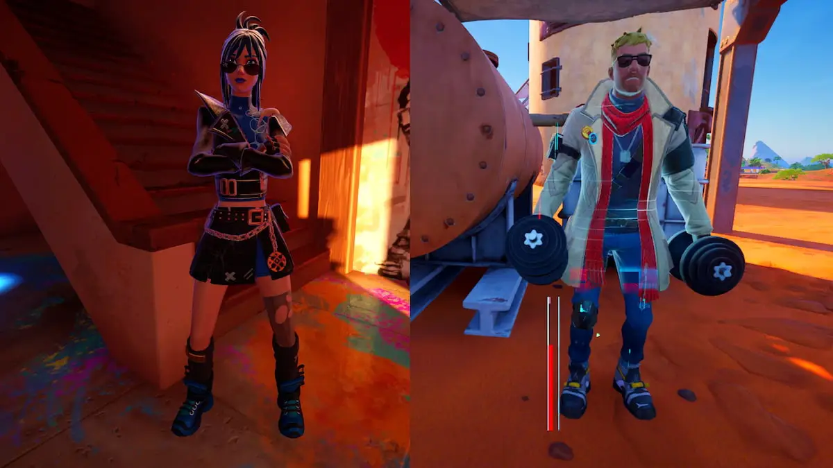 Collage of NPC character Hope and Vengeance Jonesy in Fortnite