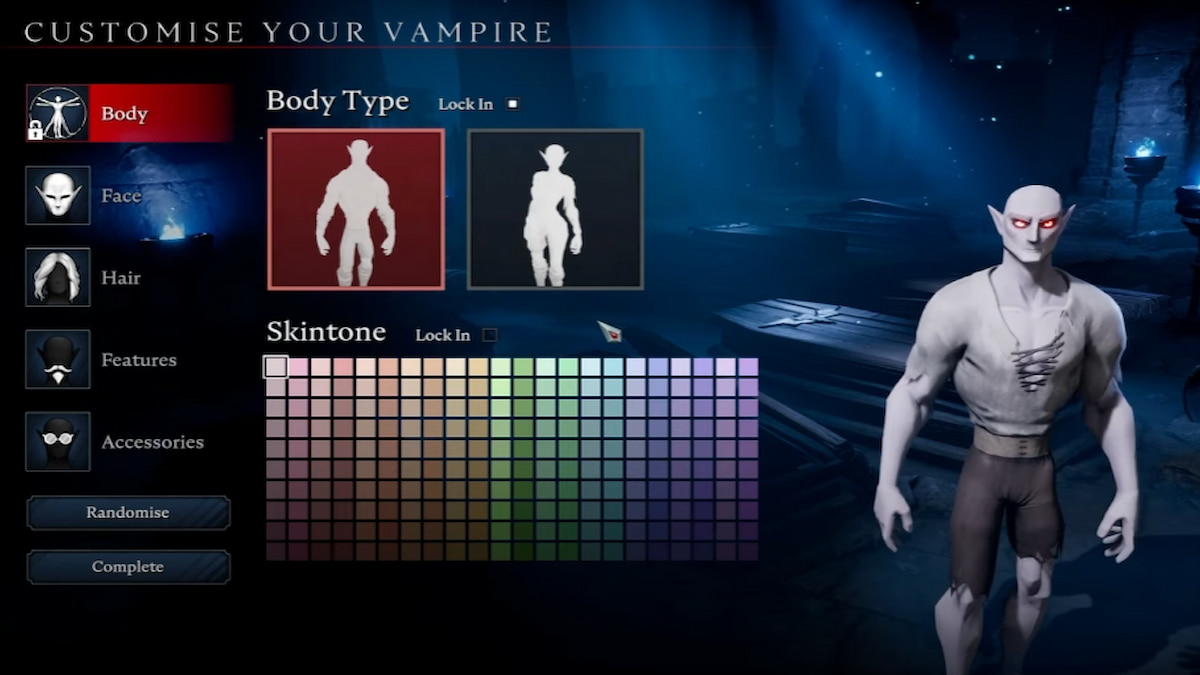 v rising character creation menu