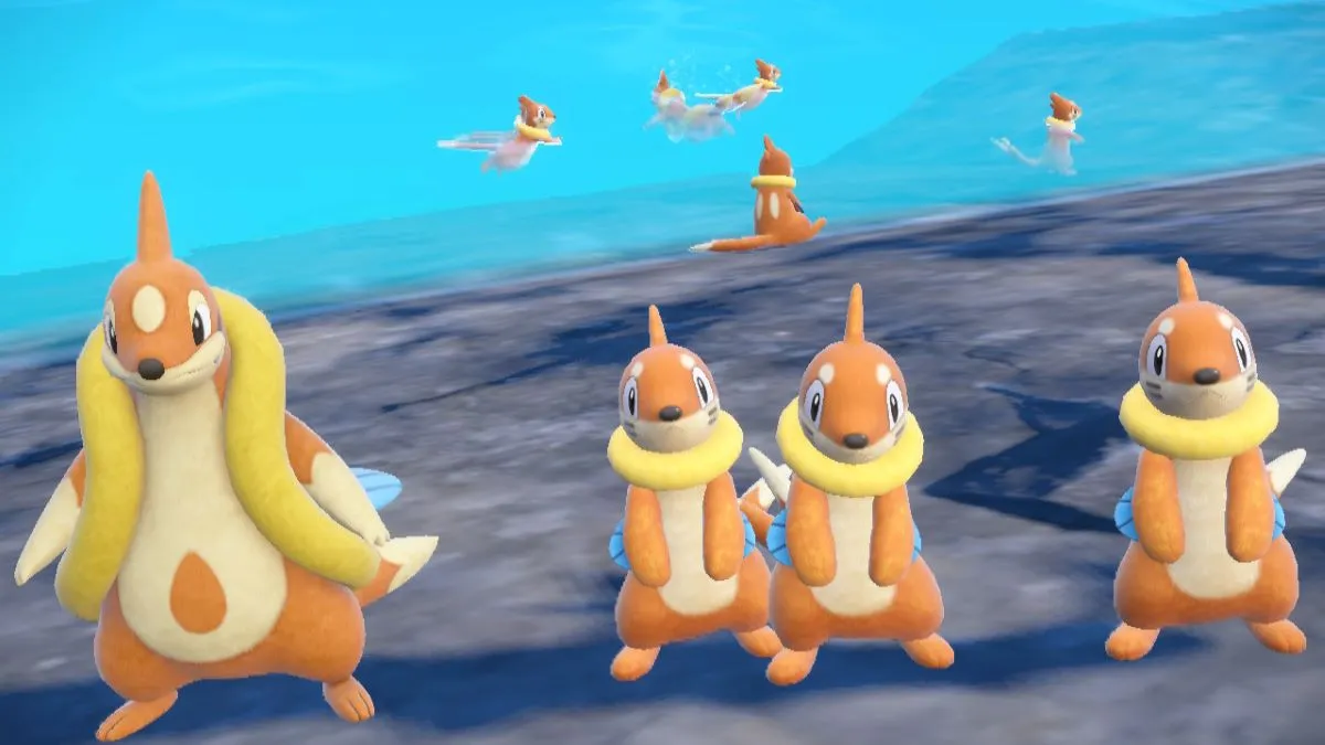 Mass outbreak of Buizel in Pokemon Scarlet & Violet