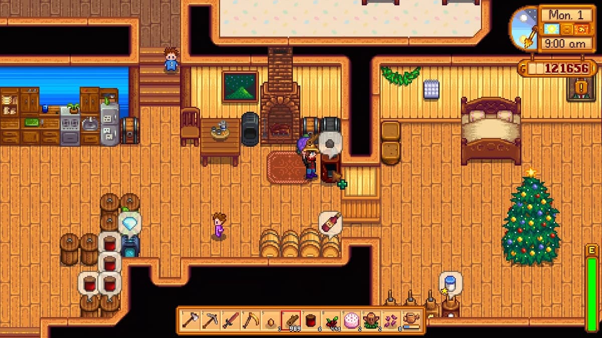 Using a charcoal kiln in Stardew Valley