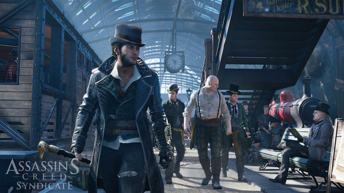 An interior shot of the train station in AC: Syndicate