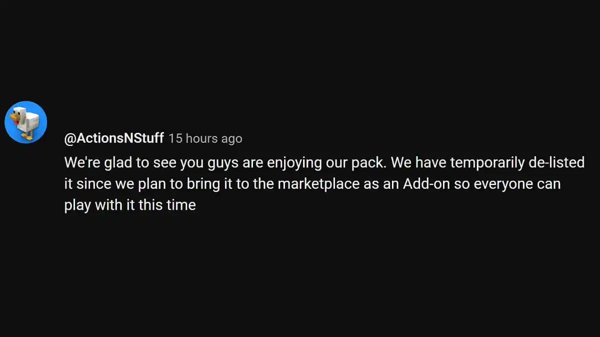 ActionsNStuff Comment on YouTube