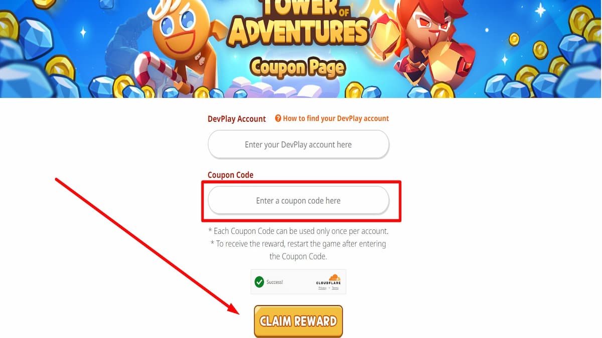 Cookie Run Tower of Adventures website