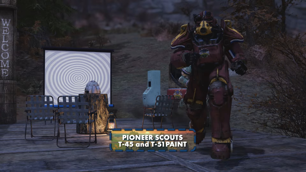 Pioneer Scouts T-45 and T-51 Power Armor Paint in Fallout 76