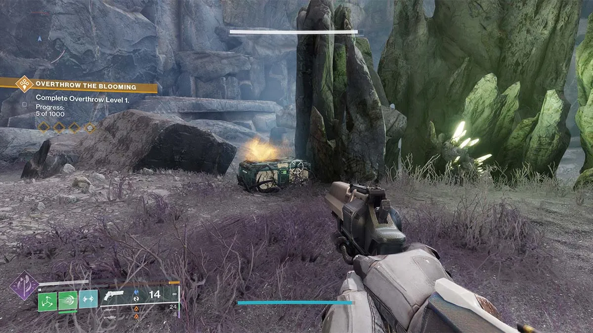 Chest near the second glyph puzzle in the Blooming in Destiny 2: The Final Shape