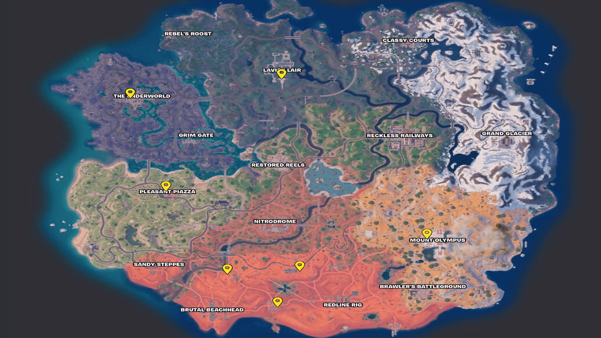 Fortnite Chapter 5 Season 3 Map all jam statue locations