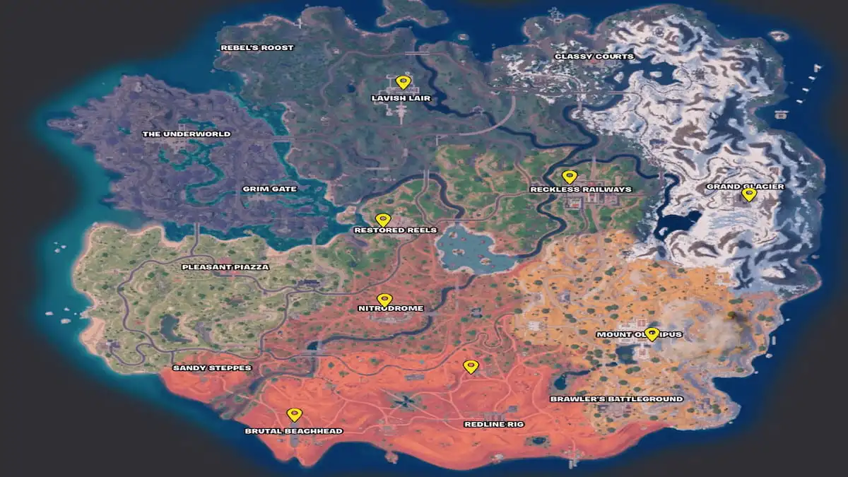 Fortnite Chapter 5 Season 3 Map Ride the Lightning guitar locations