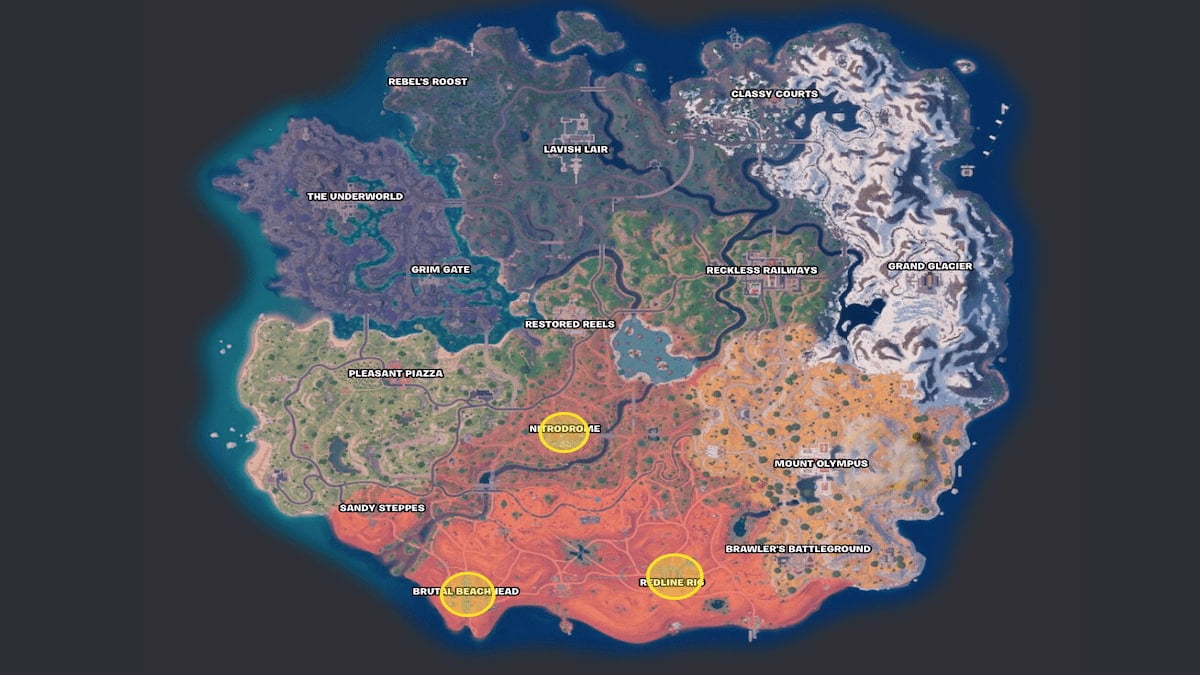 Fortnite Chapter 5 Season 3 map, Wasteland Guard areas