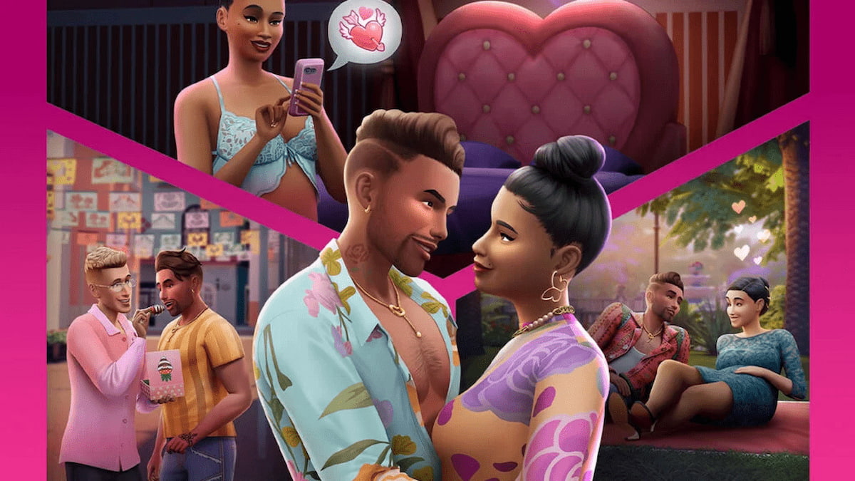 Sims 4 Lovestruck promo with romantic animations