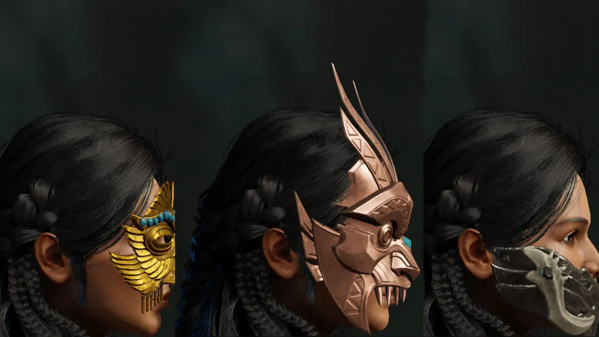 Three different masks in Soulmask