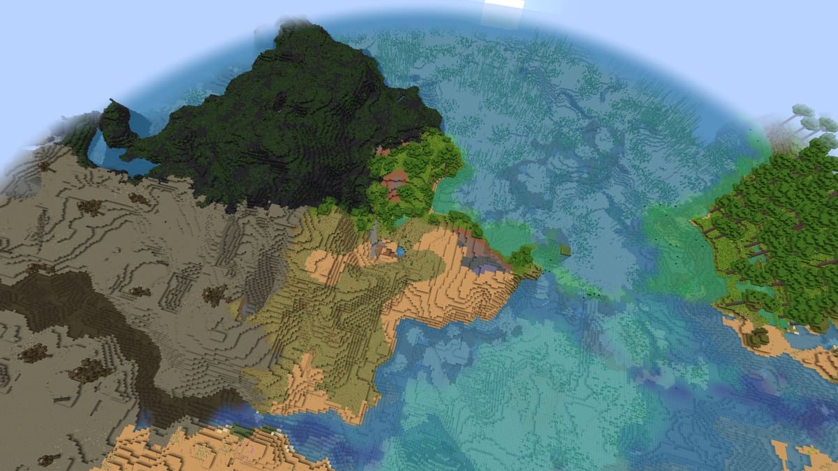 Volcanic plains and wasteland in Minecraft