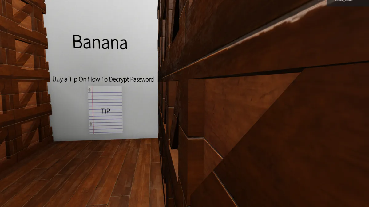 Finding the secret passage in the banana room