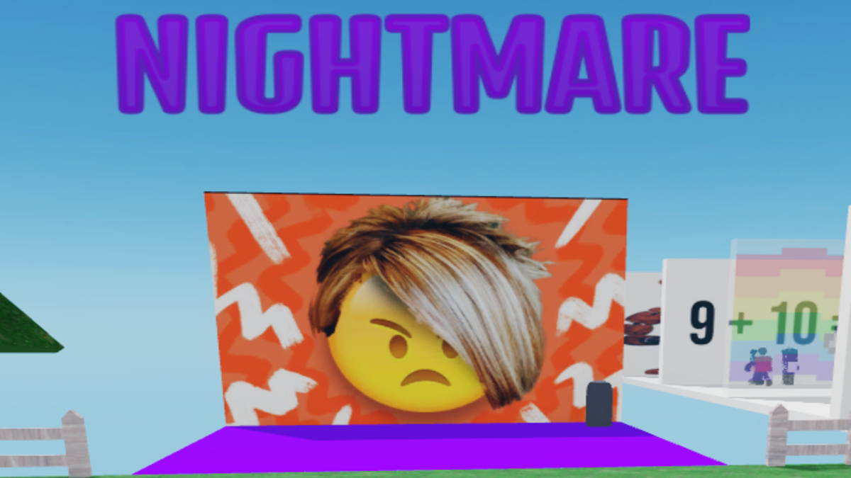 Nightmare mode in BRAINROT Quiz! Roblox.