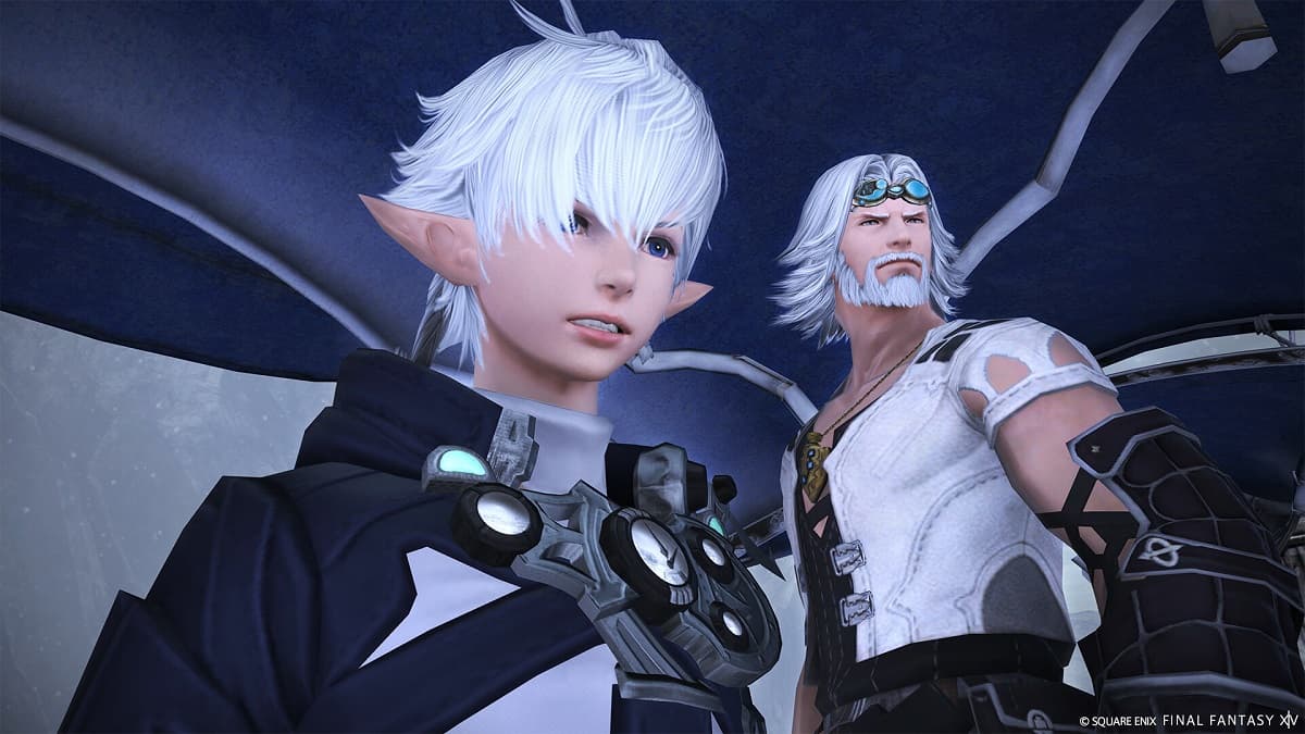 Alphinaud and Cid from FFXIV