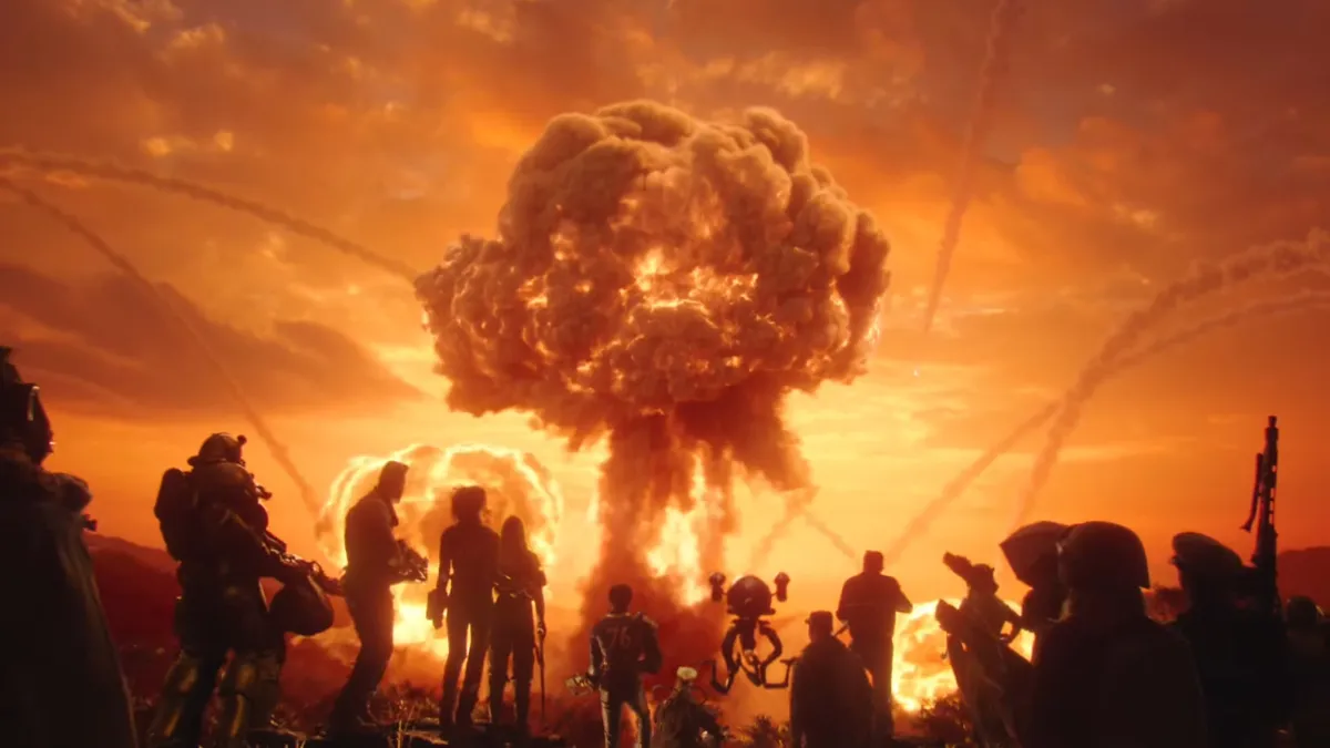 Nuke being launched in Fallout 76 official trailer