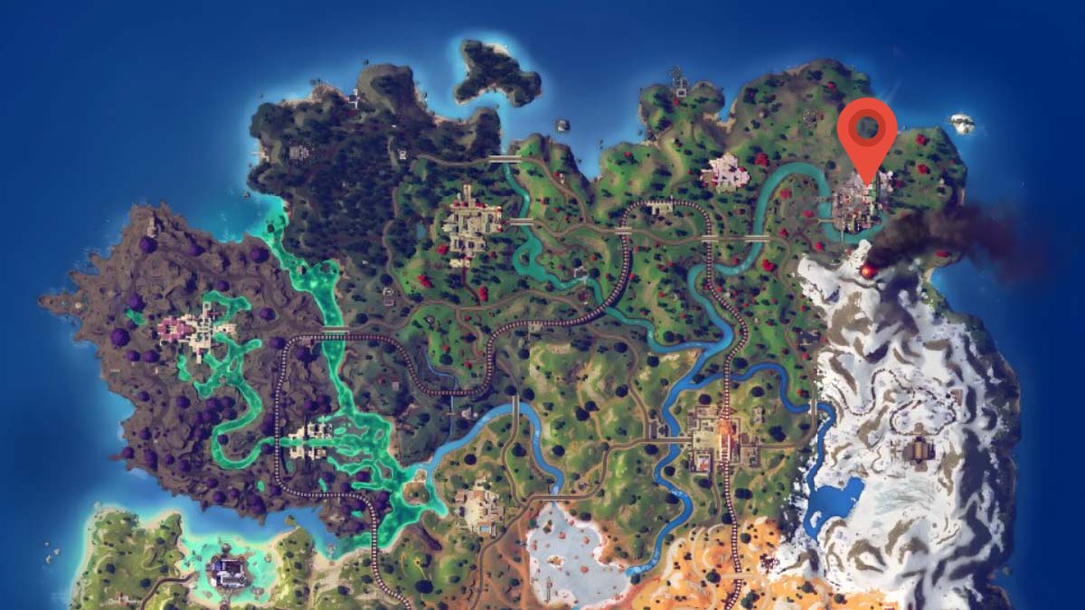 Doombot's Siphon Medallion location in Fortnite Chapter 5 Season 4