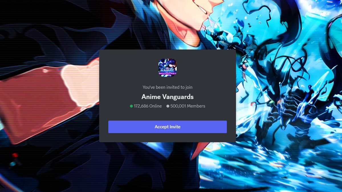 Anime Vanguards Discord