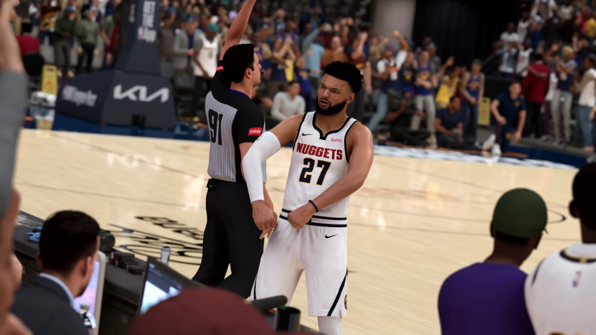 Murray from the Denver Nuggets Flexing in NBA 2K25