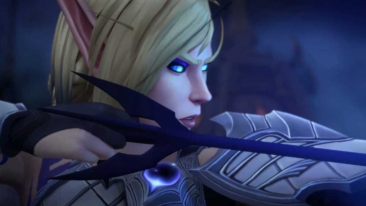 Alleria aiming an arrow WoW The War Within