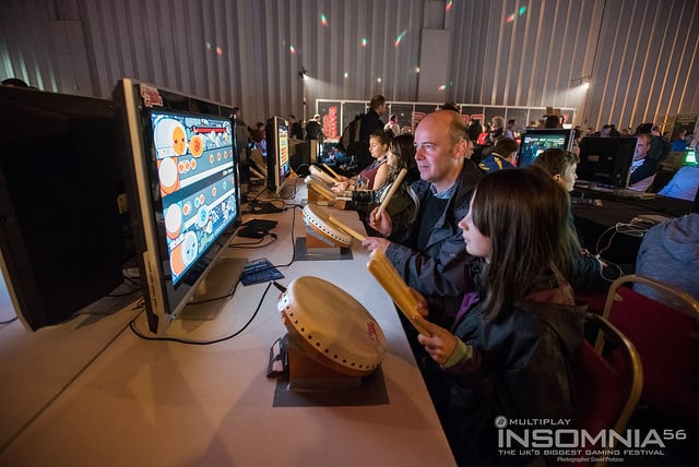 People enjoying last years Retro Zone