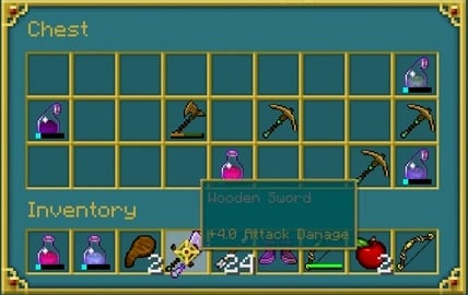 Minecraft battle inventory