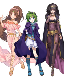 Linde, Nina, and Tharja