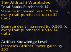 wow legion artifact knowledge