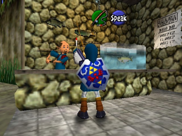 zelda, ocarina of time, fishing, link