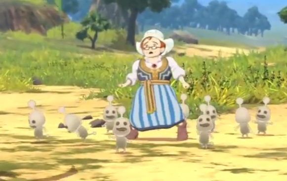 Martha and a bunch of Higgledies in Ni No Kuni II Revenant Kingdom