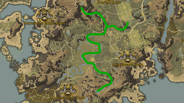 New World Rivercress Stem map. 