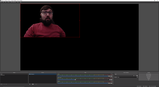 OBS Chroma Cam capture dark room