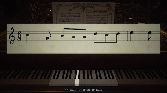 Piano and sheet music.