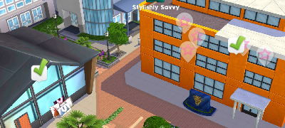 Buildings in which you can perform multiple tasks in The Sims Mobile