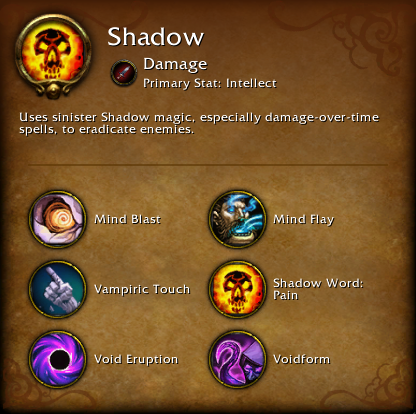 World of Warcraft Legion Shadow spec