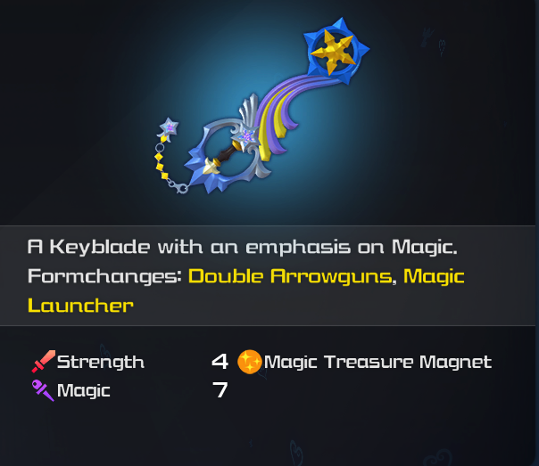 kingdom hearts 3 shooting star keyblade