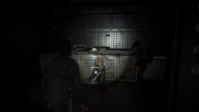 The pump shotgun will be propped against a corpse in the Westlake Bank vault.