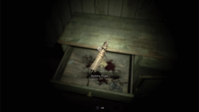 Resident Evil 7 dummy finger