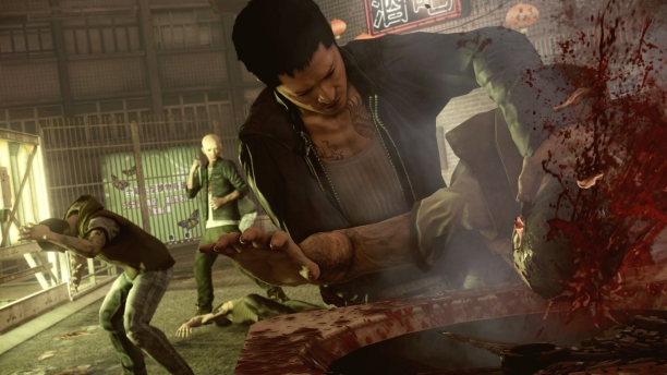 Wei Shen, Sleeping Dogs, takedown, blood