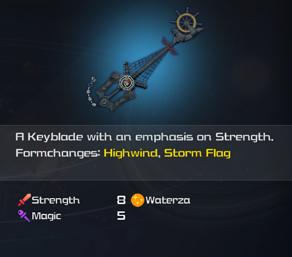 kingdom hearts 3 wheel of fate keyblade